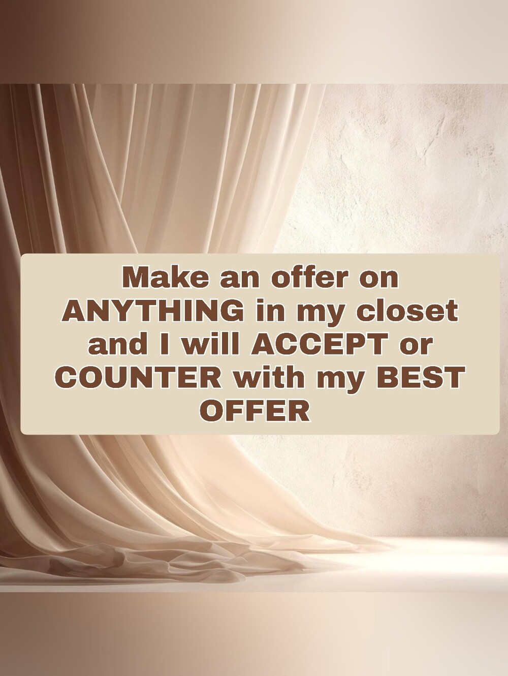 'Make an Offer' Sale!